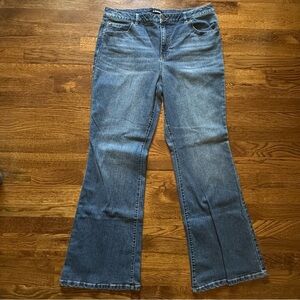 NWOT - d. jeans High Rise, Flare Recycled Denim Jeans - Size 16